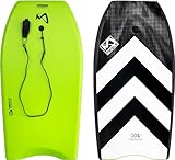 Mesle Bodyboard Speed Skin, für Kinder & Erwachsene bis 100 kg, großes Schwimmbrett zum Surfen & Wellenreiten am Strand, für Anfänger & Fortgeschrittene
